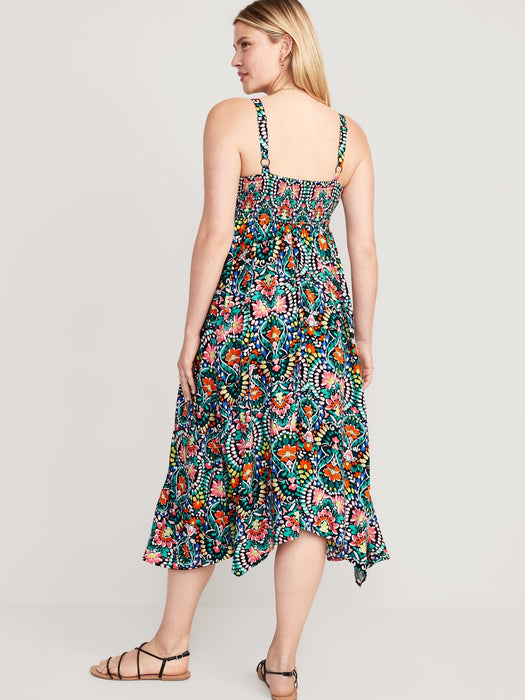 Maternity Waist-Defined Sleeveless Maxi Dress