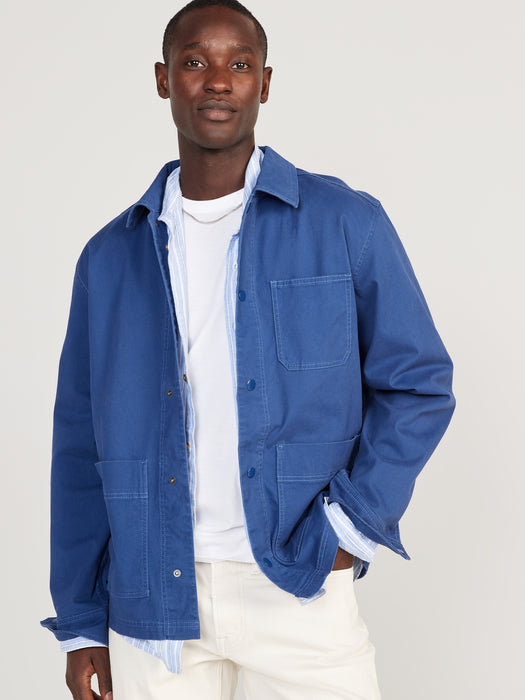 Twill Utility Jacket for Men