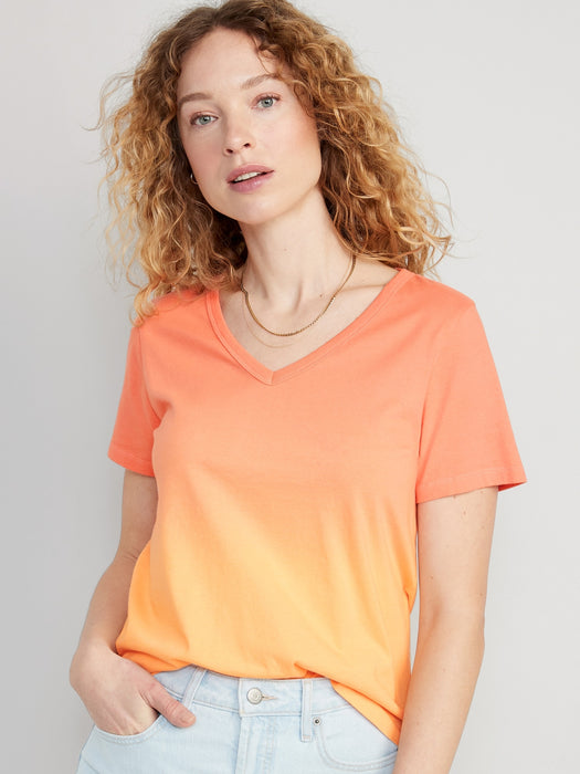 EveryWear V-Neck Ombré T-Shirt for Women