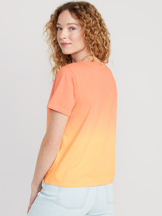EveryWear V-Neck Ombré T-Shirt for Women