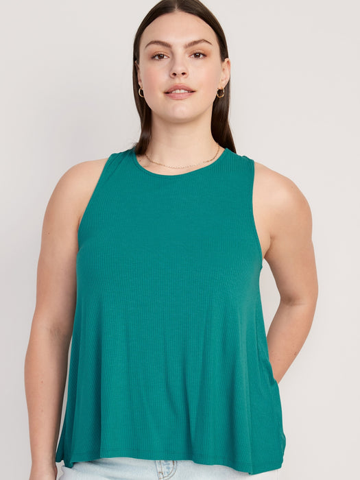 Luxe High-Neck Twist-Back Tank Top for Women