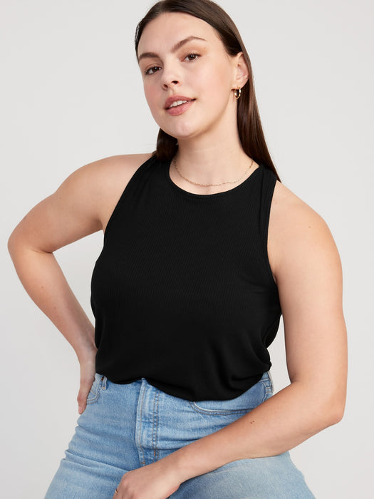 Luxe High-Neck Twist-Back Tank Top for Women