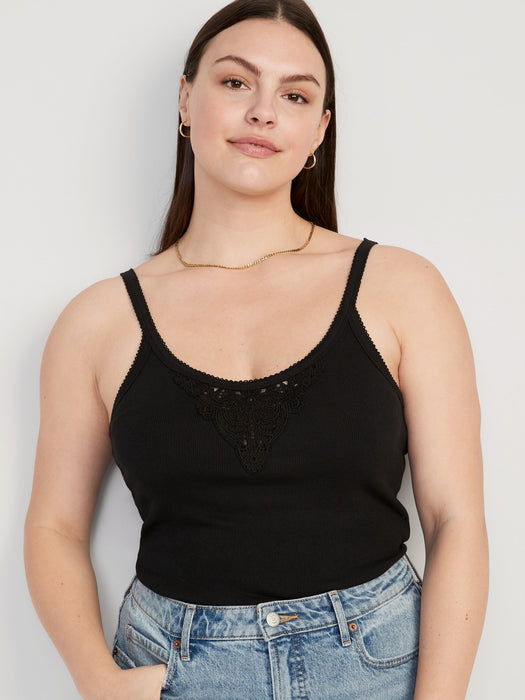 Lace-Trim Tank Top for Women