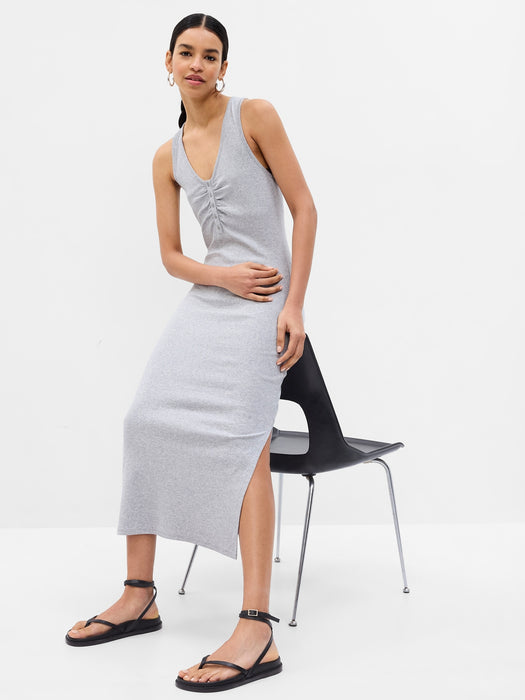 Modern Henley Racerback Midi Dress