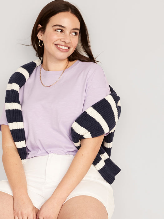 Vintage Slub-Knit T-Shirt for Women