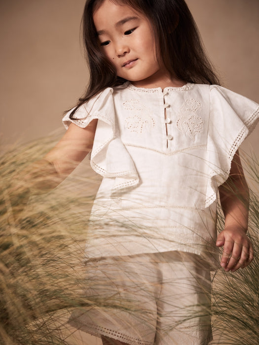 Embroidered Linen 2-Piece Set for Baby + Toddler