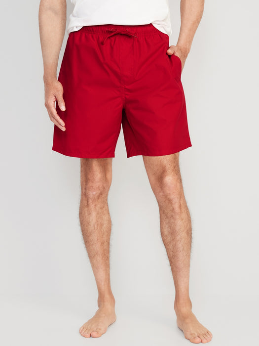 Solid Swim Trunks -- 7-inch inseam