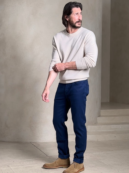 Slim Linen-Cotton Traveler Pant
