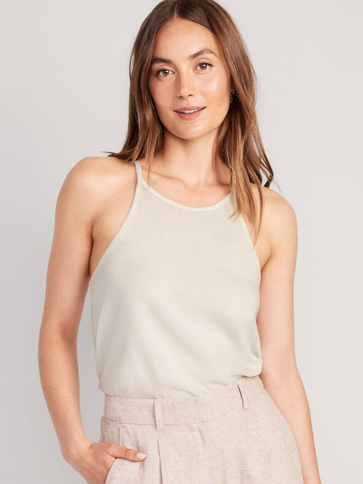 Relaxed Halter Tank Top for Women