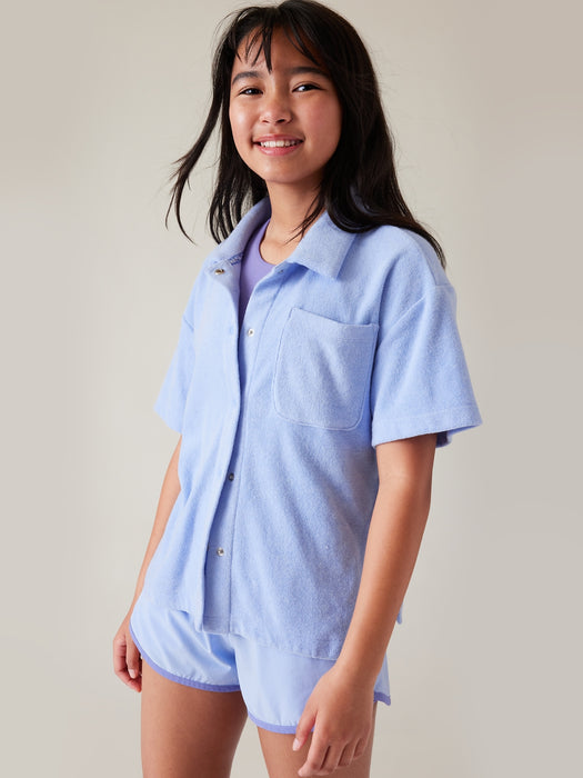 Athleta Girl Jump In Button Down
