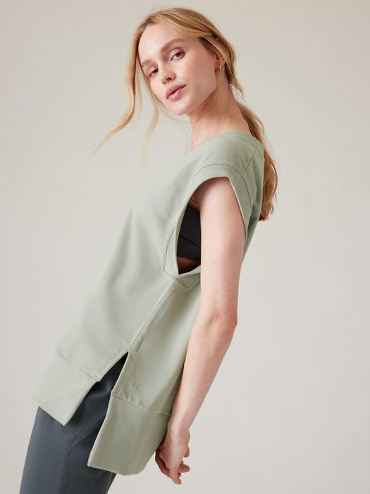 Retroterry V&#45Neck Sweatshirt Tee