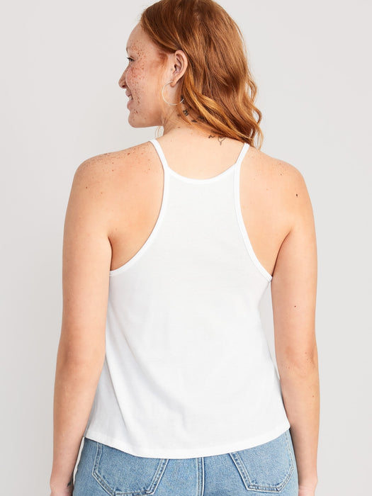 Relaxed Halter Tank Top for Women