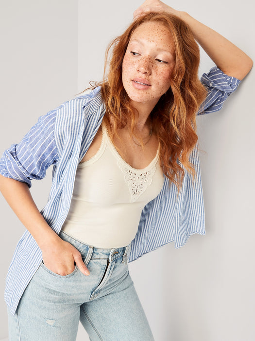 Lace-Trim Tank Top for Women