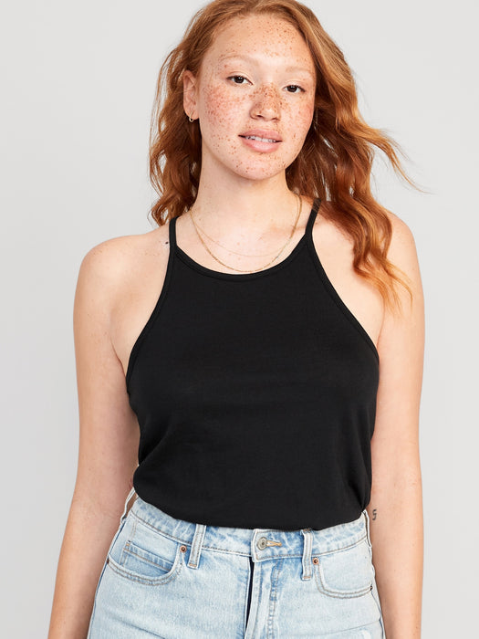 Relaxed Halter Tank Top for Women
