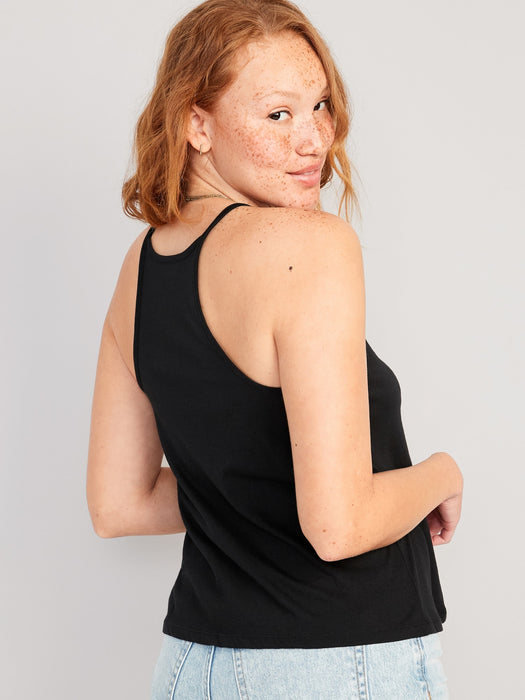 Relaxed Halter Tank Top for Women