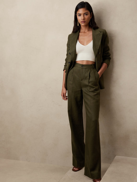 Palma Straight-Leg Linen Pant
