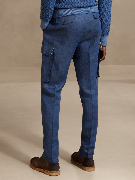 Linen Cargo Dress Pant