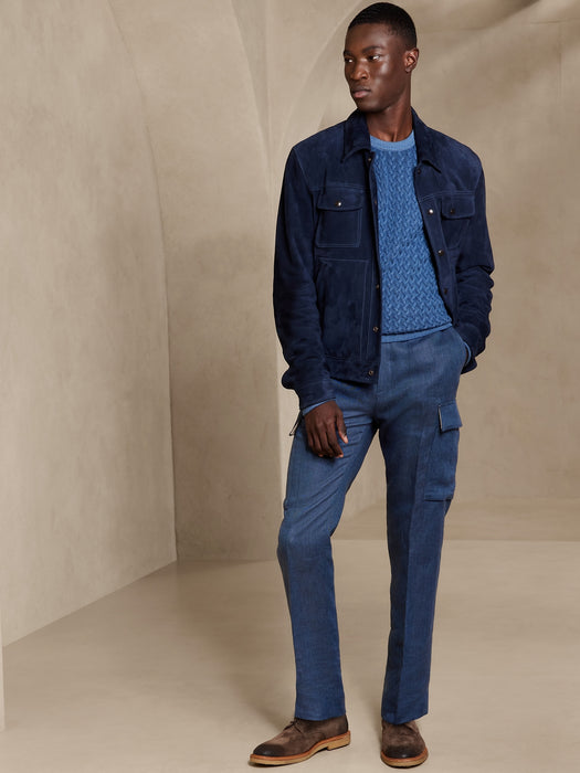 Linen Cargo Dress Pant