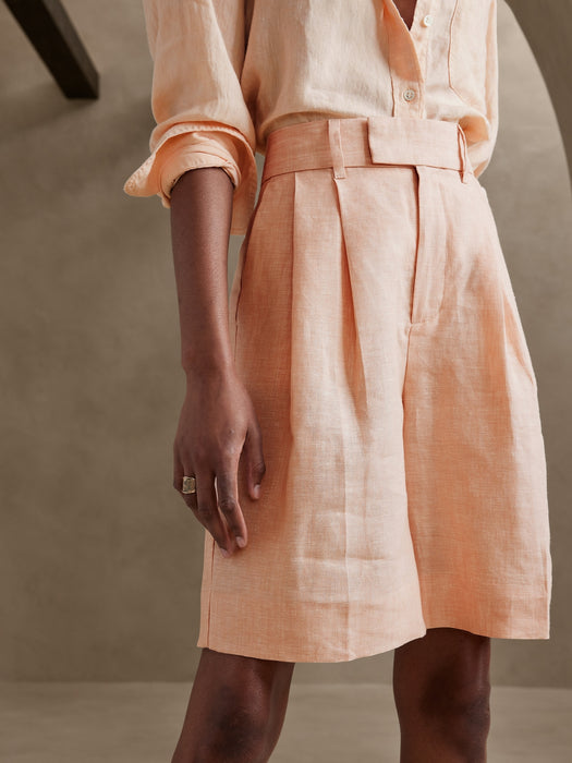 Palma Linen Bermuda Short
