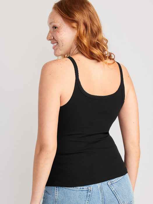 Lace-Trim Tank Top for Women