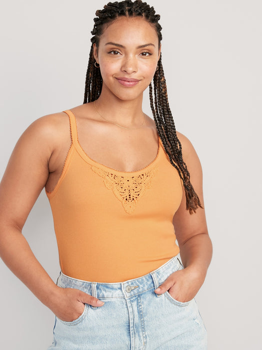 Lace-Trim Tank Top for Women