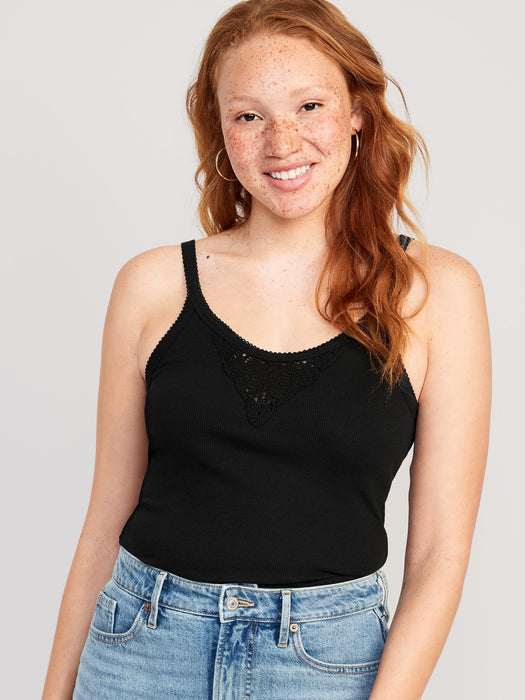 Lace-Trim Tank Top for Women