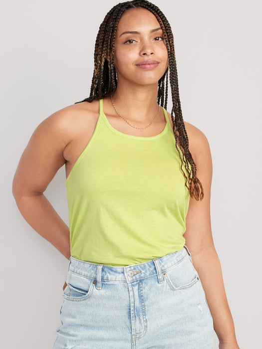 Relaxed Halter Tank Top for Women