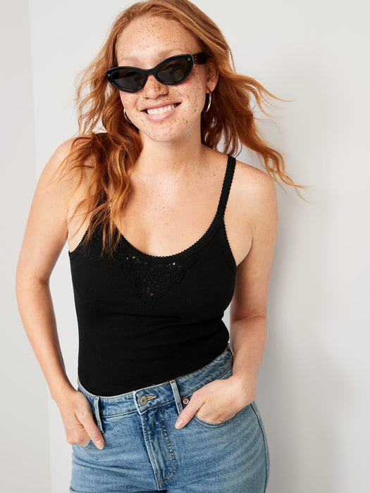 Lace-Trim Tank Top for Women