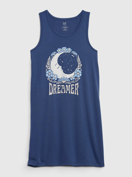 Kids 100% Recycled Graphic PJ Dress