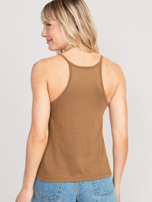 Relaxed Halter Tank Top for Women