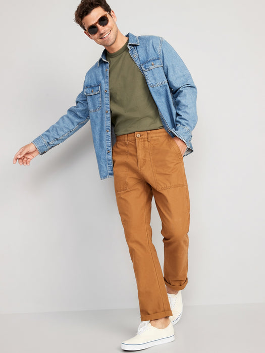 Soft-Washed Curved-Hem T-Shirt for Men