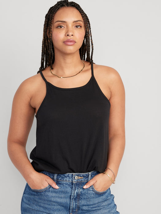 Relaxed Halter Tank Top for Women