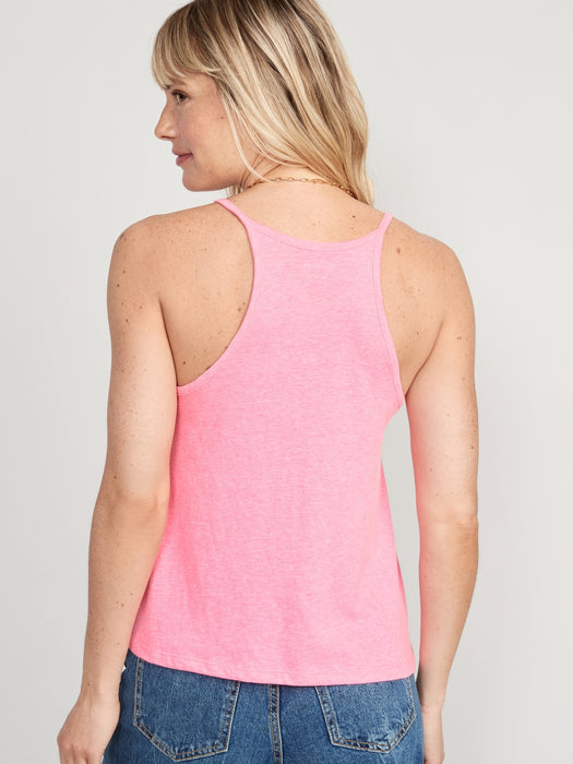 Relaxed Halter Tank Top for Women
