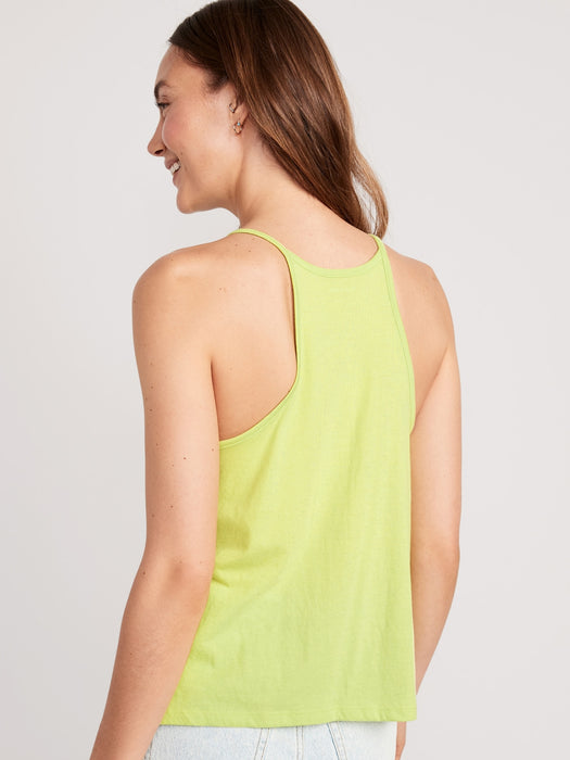 Relaxed Halter Tank Top for Women