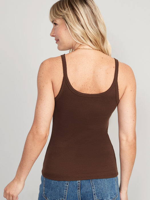 Lace-Trim Tank Top for Women