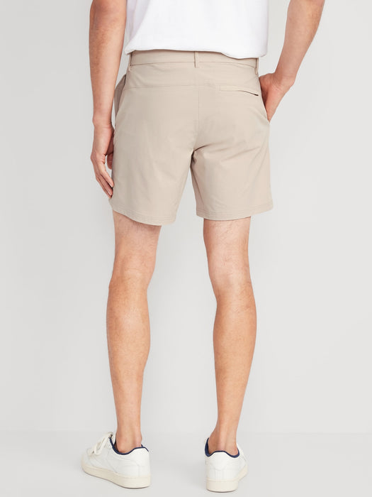 StretchTech Nylon Chino Shorts for Men -- 7-inch inseam