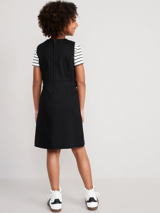 Sleeveless School Uniform Dress for Girls