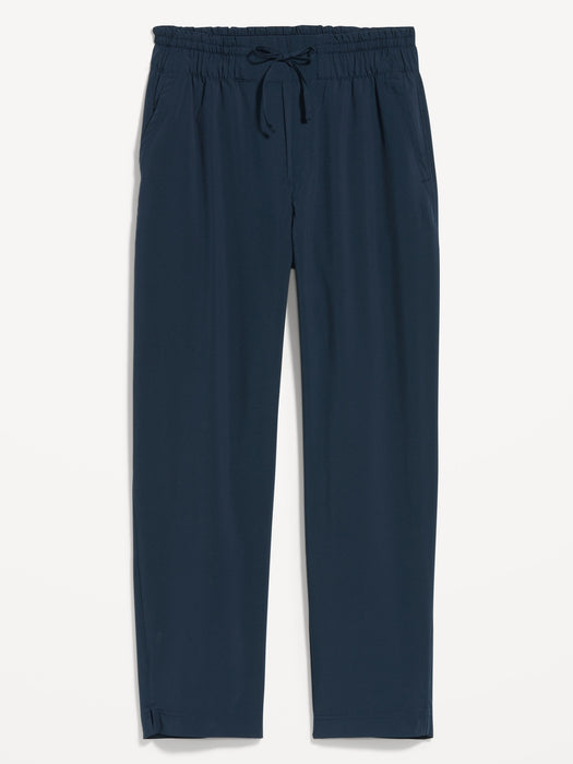 High-Waisted StretchTech Cropped Tapered Pants for Women