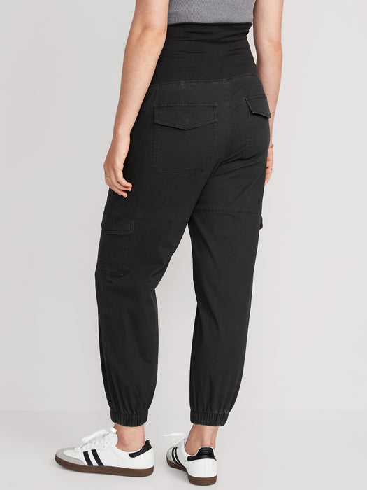 Maternity Foldover-Waist Cargo Pants