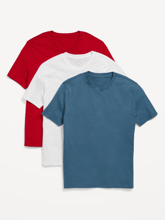 Soft-Washed Crew-Neck T-Shirt 3-Pack for Men