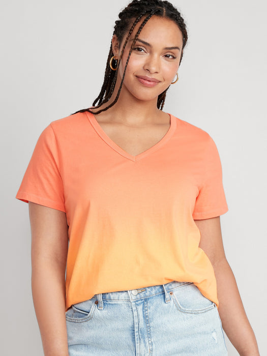 EveryWear V-Neck Ombré T-Shirt for Women