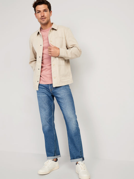 Soft-Washed Curved-Hem T-Shirt for Men