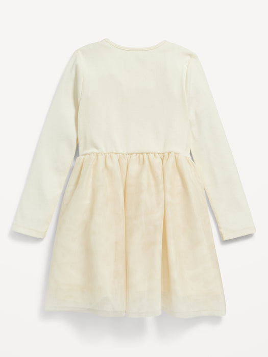 Fit & Flare Wrap-Front Tutu Dress for Toddler Girls