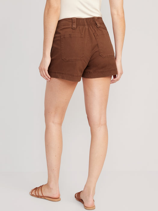 Mid-Rise Cargo Shorts for Women -- 3.5-inch inseam