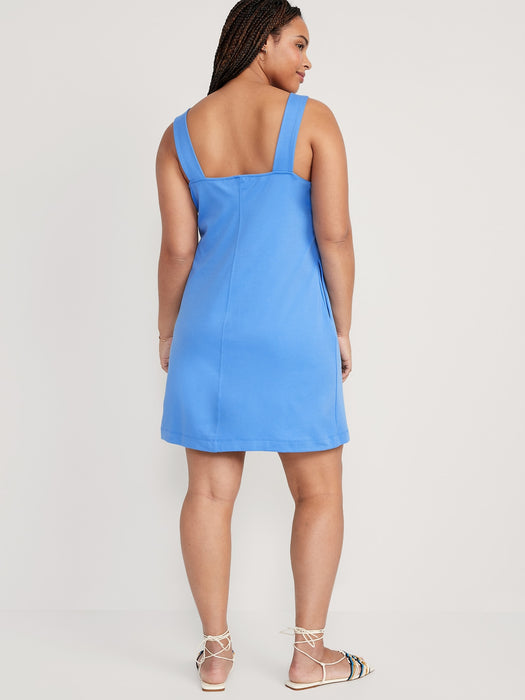 Sleeveless Ponte-Knit Mini Dress for Women