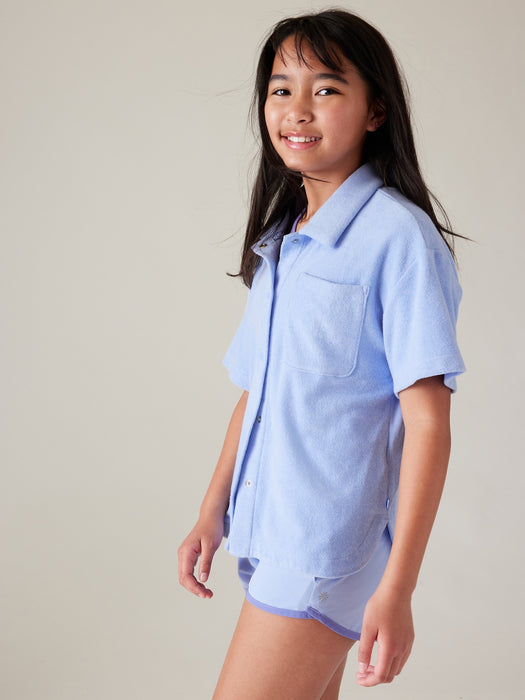 Athleta Girl Jump In Button Down