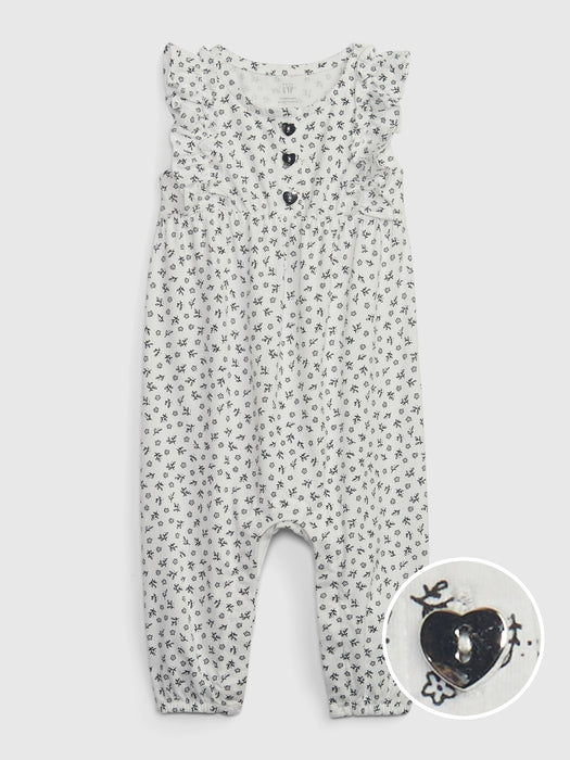 Baby 100% Organic Cotton Floral One-Piece