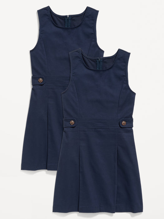 Sleeveless School Uniform Dress for Girls