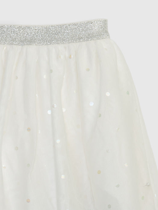 Toddler Metallic Dot Tulle Skirt
