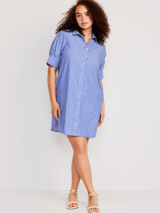 Short-Sleeve Shirt Dress